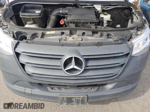 2021 Mercedes-Benz Sprinter Cargo Cargo with VIN W1Y40BHY2MT064354, listed as a Copart auction lot 59735044 with 55,248 mi miles and Salvage Title. Bid and sale history available at DreamBid. Image 12.