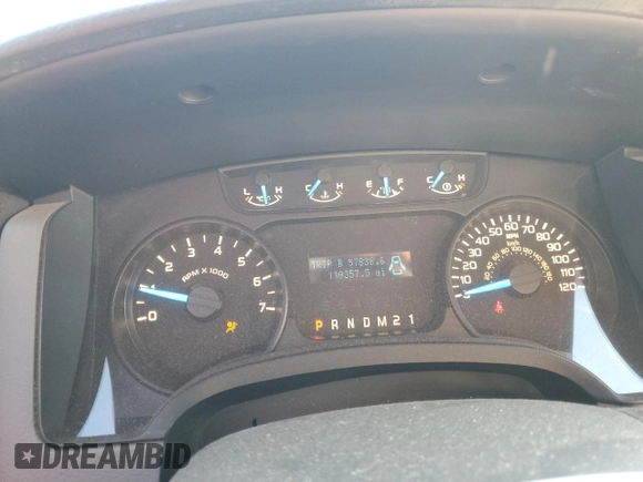 2014 Ford F-150 XL with VIN 1FTEW1CM7EFB74354, listed as a Copart auction lot 43345405 with 119,357 mi miles and Non Repairable. Bid and sale history available at carsss.com. Image 9.