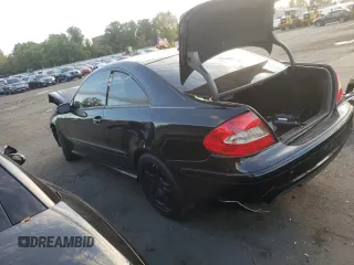 2008 Mercedes-Benz CLK-Class 5.5L with VIN WDBTJ72H58F258866, listed as a Copart auction lot 72605834 with 48,050 mi miles and Salvage Title. Bid and sale history available at carsss.com. Image 2.