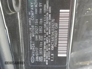 2017 Hyundai Accent SE z VIN KMHCT4AE5HU339276, wystawiony jako Copart lot #71662594 z przebiegiem 61 620 mil mil oraz Szkoda całkowita • Salvage title. Historia ofert i sprzedaży dostępna na DreamBid. Obrazek 14.