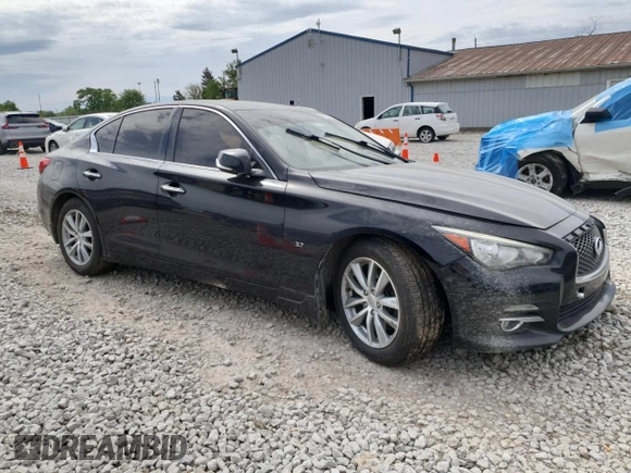 2015 Infiniti Q50 Premium z VIN JN1BV7AR8FM422960, wystawiony jako Copart lot #56393115 z przebiegiem 177 379 mil mil oraz Szkody całkowita. Historia ofert i sprzedaży dostępna na DreamBid. Obrazek 4.