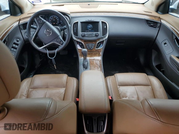2014 Buick LaCrosse Leather with VIN 1G4GB5G30EF132200, listed as a Copart auction lot 51232035 with 118,730 mi miles and Salvage Title. Bid and sale history available at DreamBid. Image 8.