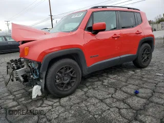 2021 Jeep Renegade Latitude z VIN ZACNJCBBXMPN11991, wystawiony jako Copart lot #48819935 z przebiegiem 43 784 mil mil oraz Szkoda całkowita • Salvage title. Historia ofert i sprzedaży dostępna na DreamBid. Obrazek 1.