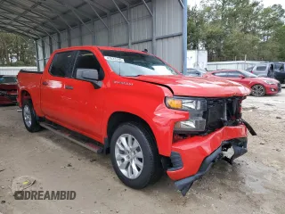 2020 Chevrolet Silverado 1500 Custom with VIN 3GCPWBEH5LG184312, listed as a Copart auction lot 47533745 with 82,003 mi miles and Salvage Title. Bid and sale history available at carsss.com. Image 4.