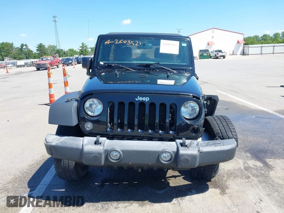 2017 Jeep Wrangler Unlimited Sport with VIN 1C4BJWDG7HL544974, listed as a IAAI auction lot 42603521 with 96,878 mi miles and . Bid and sale history available at DreamBid. Image 12.