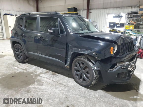2017 Jeep Renegade Latitude with VIN ZACCJABB9HPG67072, listed as a Copart auction lot 55957745 with 92,078 mi miles and Salvage title. Bid and sale history available at DreamBid. Image 4.