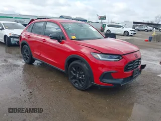 2023 Honda HR-V Sport with VIN 3CZRZ1H57PM706225, listed as a IAAI auction lot 41573896 with 34,011 mi miles. Bid and sale history available at carsss.com. Image 1.