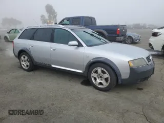 2001 Audi allroad A6 V8 with VIN WAUYP64BX1N166167, listed as a Copart auction lot 80590194 with 109,055 mi miles and Salvage Title. Bid and sale history available at DreamBid. Image 4.