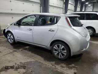 2017 Nissan LEAF S with VIN 1N4BZ0CP2HC306012, listed as a Copart auction lot 86767614 with 42,666 mi miles and Salvage Title. Bid and sale history available at carsss.com. Image 2.
