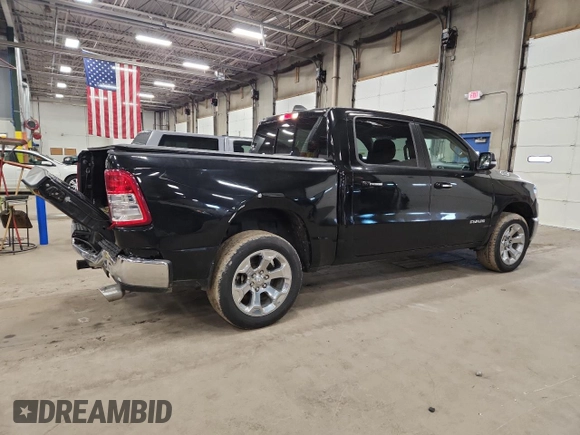 2020 Ram 1500 Big Horn with VIN 1C6SRFFT5LN117445, listed as a Copart auction lot 58014325 with 79,345 mi miles and Salvage title. Bid and sale history available at DreamBid. Image 3.