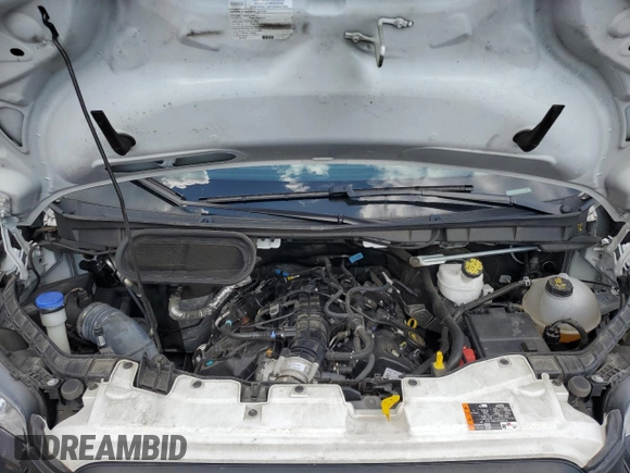 2023 Ford Transit with VIN 1FTBW1YG7PKB75200, listed as a Copart auction lot 60850425 with 59,145 mi miles and Salvage title. Bid and sale history available at DreamBid. Image 12.