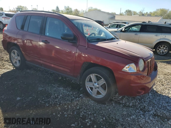 2008 Jeep Compass Sport with VIN 1J8FF47WX8D621561, listed as a Copart auction lot 51080125 with 170,832 mi miles and Salvage Title. Bid and sale history available at carsss.com. Image 4.