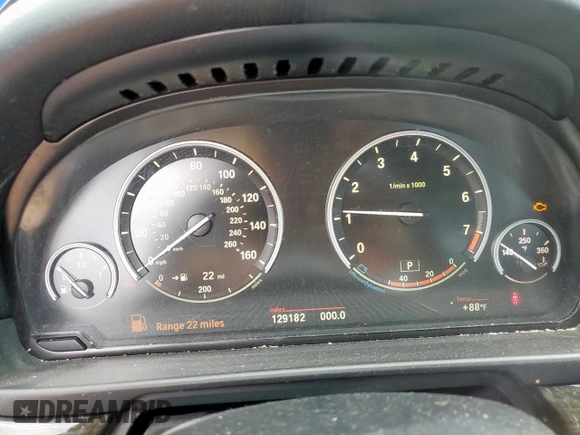 2015 BMW 5 Series 550i with VIN WBAKN9C50FD961539, listed as a Copart auction lot 62201055 with 129,182 mi miles and Clean title. Bid and sale history available at DreamBid. Image 9.