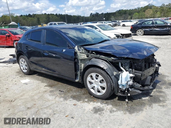 2016 Mazda 3 i Sport with VIN 3MZBM1J76GM286195, listed as a Copart auction lot 50806685 with 92,032 mi miles and Salvage Title. Bid and sale history available at DreamBid. Image 4.