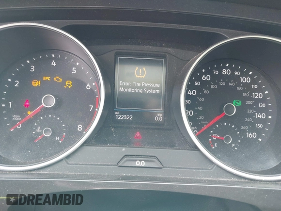 2018 Volkswagen Tiguan S with VIN 3VV1B7AX9JM085312, listed as a IAAI auction lot 41656827 with 122,322 mi miles and . Bid and sale history available at DreamBid. Image 7.