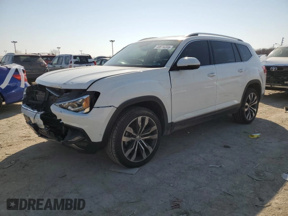 2019 Volkswagen Atlas SEL Premium z VIN 1V2NR2CA0KC599798, wystawiony jako Copart lot #48874285 z przebiegiem 66 451 mil mil oraz Szkoda całkowita • Salvage title. Historia ofert i sprzedaży dostępna na DreamBid. Obrazek 1.