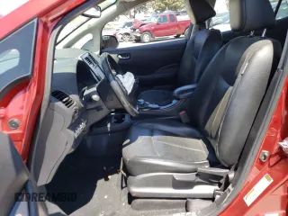 2015 Nissan LEAF SV with VIN 1N4AZ0CPXFC309636, listed as a Copart auction lot 57263473 with 0 mi miles. Bid and sale history available at carsss.com. Image 7.