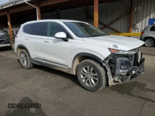 2019 Hyundai Santa Fe SE with VIN 5NMS2CAD5KH098256, listed as a Copart auction lot 47876895 with 130,870 mi miles and Salvage Title. Bid and sale history available at carsss.com. Image 4.