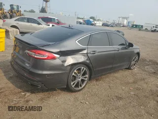 2019 Ford Fusion Titanium with VIN 3FA6P0K94KR254417, listed as a Copart auction lot 59150565 with 88,967 mi miles and Salvage title. Bid and sale history available at DreamBid. Image 3.