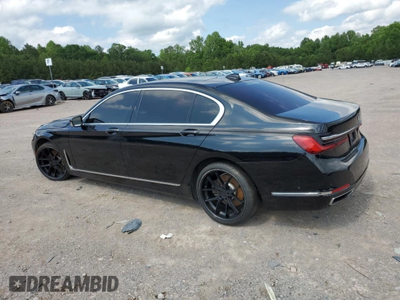 2020 BMW 7 Series 740i z VIN WBA7T2C06LGL17660, wystawiony jako Copart lot #57347885 z przebiegiem Nie podano mil oraz Tytuł czysty. Historia ofert i sprzedaży dostępna na DreamBid. Obrazek 2.