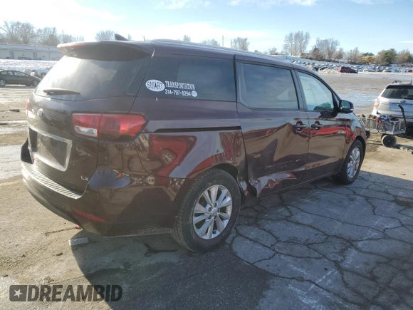 2016 Kia Sedona LX with VIN KNDMB5C12G6088151, listed as a Copart auction lot 89132135 with 139,590 mi miles and Salvage Title. Bid and sale history available at DreamBid. Image 3.