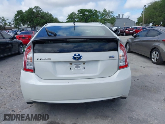 2012 Toyota Prius One with VIN JTDKN3DU1C1560505, listed as a IAAI auction lot 41908240 with 133,188 mi miles and . Bid and sale history available at DreamBid. Image 16.