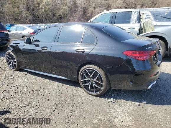 2024 Mercedes-Benz C 300 with VIN W1KAF4GBXRR231973, listed as a Copart auction lot 53315435 with 3,291 mi miles and Salvage Title. Bid and sale history available at carsss.com. Image 2.
