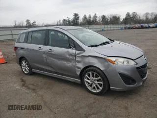2013 Mazda 5 Touring with VIN JM1CW2CL0D0161435, listed as a Copart auction lot 51712825 with 104,090 mi miles and Salvage Title. Bid and sale history available at carsss.com. Image 4.