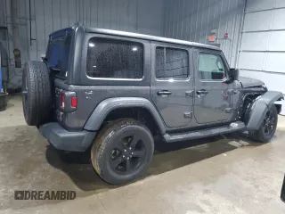2021 Jeep Wrangler Unlimited Sport S with VIN 1C4HJXDN5MW859800, listed as a Copart auction lot 85436824 with 40,010 mi miles and Salvage Title. Bid and sale history available at carsss.com. Image 3.