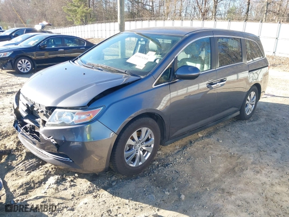 2016 Honda Odyssey SE with VIN 5FNRL5H36GB124005, listed as a IAAI auction lot 41813215 with 149,697 mi miles. Bid and sale history available at carsss.com. Image 2.