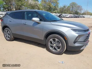 2025 Chevrolet Blazer LT with VIN 3GNKBHR48SS144860, listed as a IAAI auction lot 41851535 with 6,886 mi miles. Bid and sale history available at carsss.com. Image 1.