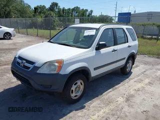 2002 Honda CR-V LX with VIN JHLRD684X2C010447, listed as a IAAI auction lot 42166268 with 233,336 mi miles and . Bid and sale history available at carsss.com. Image 2.