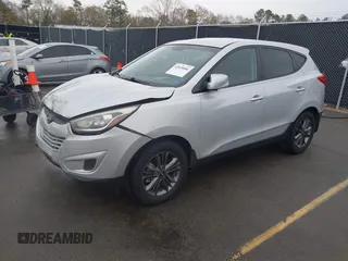 2015 Hyundai Tucson GLS with VIN KM8JT3AF3FU959938, listed as a IAAI auction lot 41828886 with 83,612 mi miles and . Bid and sale history available at DreamBid. Image 2.