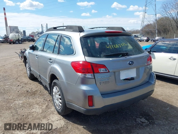 2011 Subaru Outback 2.5i with VIN 4S4BRCAC5B3379776, listed as a IAAI auction lot 41885516 with 284,910 mi miles. Bid and sale history available at carsss.com. Image 3.