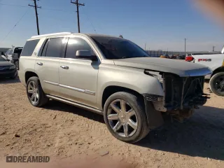 2015 Cadillac Escalade Premium with VIN 1GYS4CKJ8FR221557, listed as a Copart auction lot 46047345 with 155,020 mi miles and Salvage Title. Bid and sale history available at carsss.com. Image 4.
