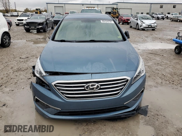 2017 Hyundai Sonata SE with VIN 5NPE24AF5HH478035, listed as a Copart auction lot 80434234 with 91,368 mi miles and Salvage Title. Bid and sale history available at carsss.com. Image 5.