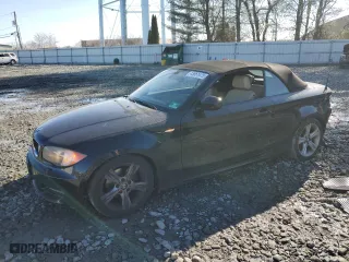 2011 BMW 1 Series 128i with VIN WBAUN1C51BVH82671, listed as a Copart auction lot 43661475 with 115,129 mi miles and Salvage Title. Bid and sale history available at carsss.com. Image 1.
