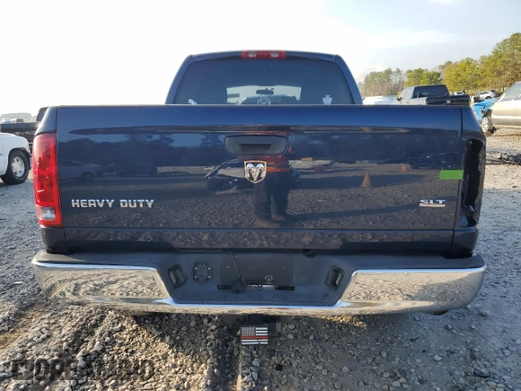 2006 Dodge Ram 2500 SLT with VIN 3D7KR29C46G208948, listed as a Copart auction lot 43755215 with 214,270 mi miles and Salvage Title. Bid and sale history available at carsss.com. Image 6.