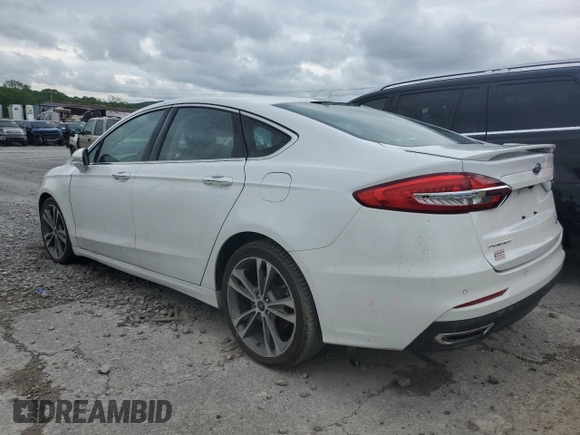 2020 Ford Fusion Titanium with VIN 3FA6P0D91LR130717, listed as a Copart auction lot 53095765 with 94,535 mi miles and Salvage title. Bid and sale history available at DreamBid. Image 2.