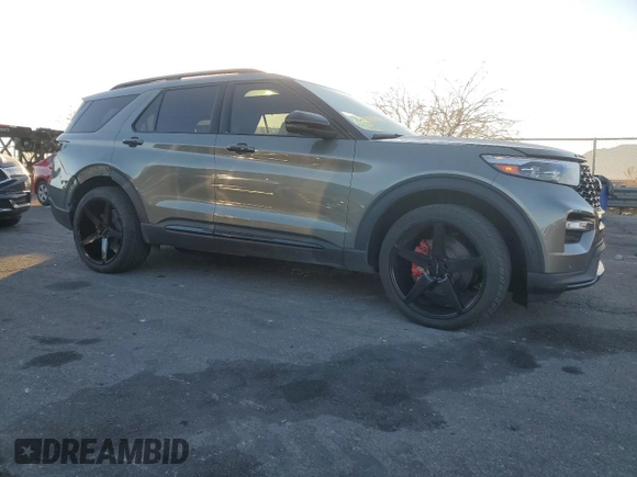 2020 Ford Explorer ST with VIN 1FM5K8GCXLGB29448, listed as a Copart auction lot 42648855 with 52,633 mi miles and Salvage Title. Bid and sale history available at DreamBid. Image 4.