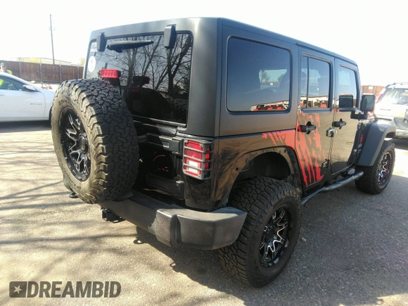 2018 Jeep Wrangler Unlimited Sport S with VIN 1C4BJWDGXJL811661, listed as a IAAI auction lot 42002611 with 86,105 mi miles and . Bid and sale history available at DreamBid. Image 4.
