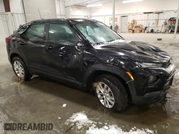 2021 Chevrolet TrailBlazer LS with VIN KL79MNSL4MB006018, listed as a Copart auction lot 44339125 with 48,874 mi miles and Salvage Title. Bid and sale history available at carsss.com. Image 4.