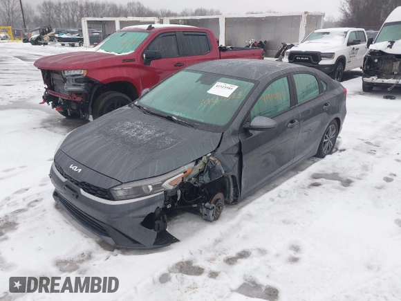 2023 Kia Forte LXS with VIN 3KPF24AD9PE643669, listed as a IAAI auction lot 41519585 with 49,769 mi miles. Bid and sale history available at carsss.com. Image 2.