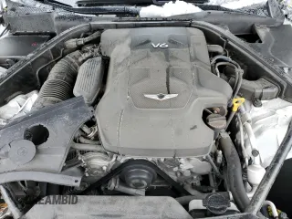 2020 Genesis G80 3.8L with VIN KMTFN4JE9LU334944, listed as a Copart auction lot 79417264 with 47,384 mi miles and Salvage Title. Bid and sale history available at DreamBid. Image 12.