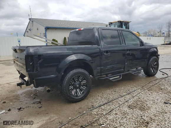 2019 Ford F-150 XL with VIN 1FTEW1E52KFA20992, listed as a Copart auction lot 49848465 with 100,975 mi miles and Salvage Title. Bid and sale history available at carsss.com. Image 3.