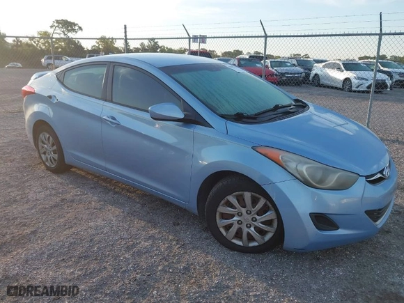 2012 Hyundai Elantra GLS with VIN KMHDH4AE8CU263602, listed as a IAAI auction lot 41898235 with 152,878 mi miles. Bid and sale history available at carsss.com. Image 1.