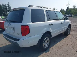 2005 Honda Pilot EX-L z VIN 2HKYF18515H524324, wystawiony jako IAAI lot #42572377 z przebiegiem 248 899 mil mil oraz . Historia ofert i sprzedaży dostępna na DreamBid. Obrazek 4.