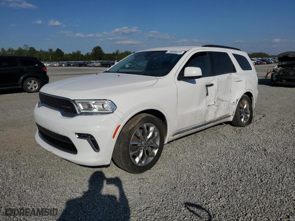 2022 Dodge Durango SXT with VIN 1C4RDHAG9NC158882, listed as a Copart auction lot 75905614 with 52,636 mi miles and Salvage Title. Bid and sale history available at carsss.com. Image 1.