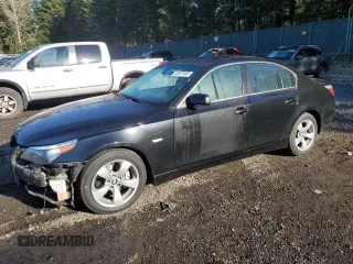 2007 BMW 5 Series 530i with VIN WBANE73597CM56043, listed as a Copart auction lot 42651185 with 92,328 mi miles and Salvage Title. Bid and sale history available at carsss.com. Image 1.