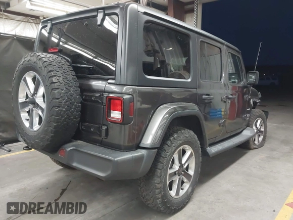 2019 Jeep Wrangler Unlimited Sahara с VIN 1C4HJXEN8KW588369, выставлен на аукционе IAAI как лот 42581061 с пробегом 90 710 миль миль и . История ставок и продаж доступна на DreamBid. Изображение 4.
